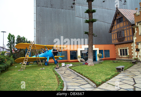 Boeing Stearman PT-17, Museum für historische Studien, Stadtteil Miraflores in Lima in Peru. Stockfoto