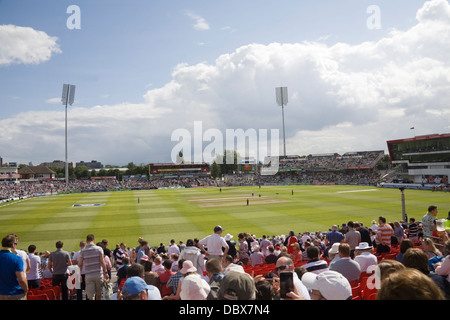 Manchester Fans Lancashire County Cricket Club Emirates Stadion Old Trafford für England gegen Australien Ashes cricket Stockfoto