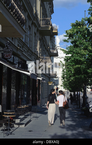 Gedimino-Prospekt in Vilnius, Litauen, Europa, UNESCO-Welterbe Stockfoto