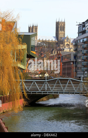 Der University of Lincoln rangiert unter den UKs Top 50 Universitäten im Wächter 2013 University Guide. Stockfoto