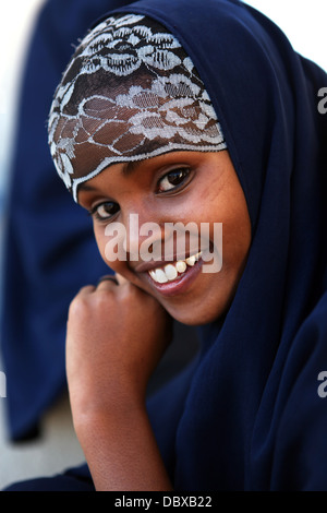 Gymnasiast in Hargeisa, Somaliland. Stockfoto