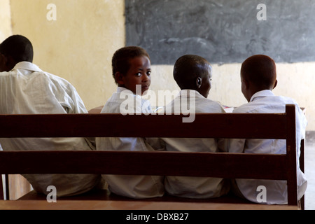 Klassenzimmer in Hargeysa, Somaliland. Stockfoto