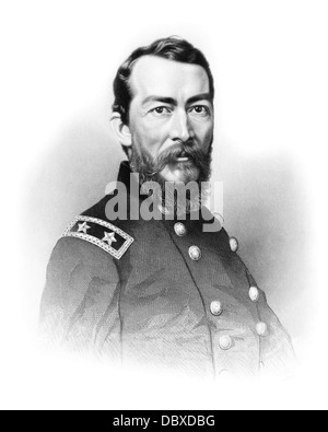 1800S 1860S PORTRAIT GENERALMAJOR PHILIP H SHERIDAN KALVARIENBERG GENERAL DER UNIONSARMEE IM AMERIKANISCHEN BÜRGERKRIEG, BLICK IN DIE KAMERA Stockfoto