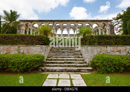 Versailles Gärten Französisch Kreuzgang, Nassau, New Providence Island, Bahamas Stockfoto