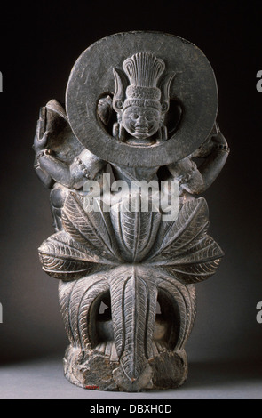 Vishnu und Shri Lakshmi auf Garuda M.72.53.1 (2 von 2) Stockfoto