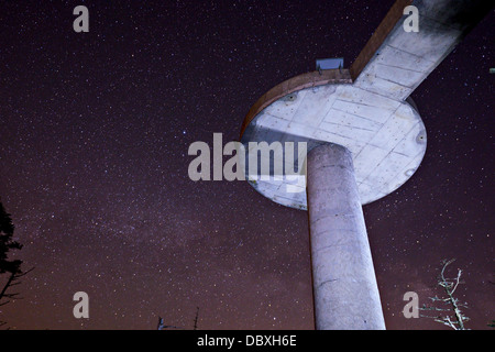 Die Aussichtsplattform des Clingmans Kuppel in den Great Smoky Mountains. Stockfoto