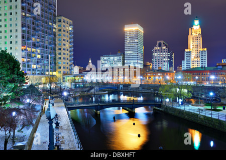 Die Innenstadt von Providence, Rhode Island, USA. Stockfoto