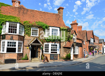 18. Jahrhundert "The Miller von Mansfield" Poststation, Goring-on-Thames, High Street, Oxfordshire, England, Vereinigtes Königreich Stockfoto