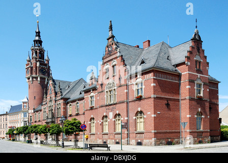 Rathaus der Stadt Dahme/Mark in Brandenburg. Stockfoto