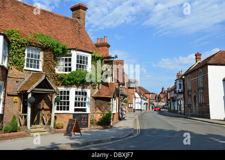 18. Jahrhundert "The Miller von Mansfield" Poststation, Goring-on-Thames, High Street, Oxfordshire, England, Vereinigtes Königreich Stockfoto