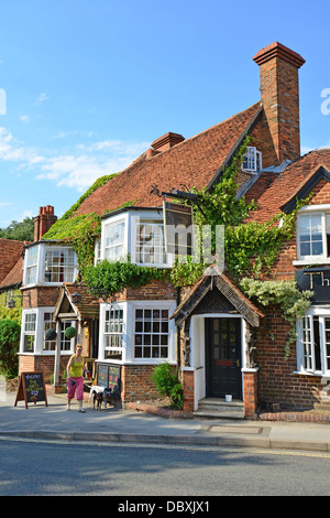 18. Jahrhundert "The Miller von Mansfield" Poststation, Goring-on-Thames, High Street, Oxfordshire, England, Vereinigtes Königreich Stockfoto