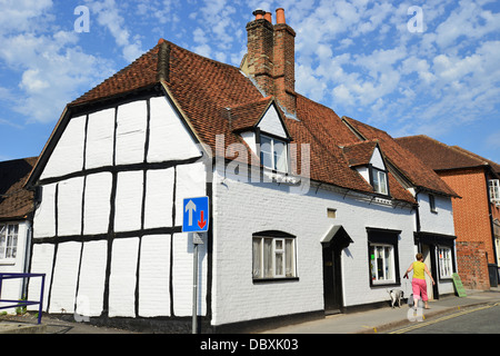 Periode Hütte in der High Street, Goring-on-Thames, Oxfordshire, England, Vereinigtes Königreich Stockfoto