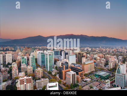 Skyline von Santiago, Chile Stockfoto