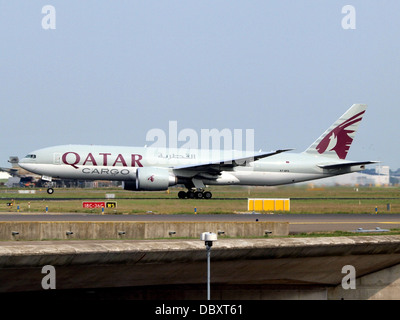 A7-BFD Qatar Airways Cargo Boeing 777-FDZ - Cn 41427 Take-off 14july2013 1 Stockfoto