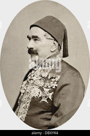 Louis Maurice Adolphe Linant de Bellefonds, (1798-1883) Explorer von Ägypten und Chefingenieur von Ägyptens öffentliche arbeiten. Stockfoto