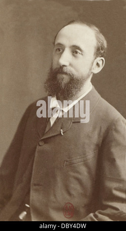 Jules Claretie (1840-1913), französischer Dramatiker, Litteraturpreise, Journalisten, Akademiker, Direktor des Théâtre Français. Stockfoto