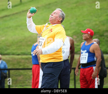 Belfast, UK. 6. August 2013.  WPFG 2013 - Track And Field Finale Dienstag, 6. August 2013, Belfast, Nordirland, werden Leichtathletik Finale bei Mary Peters Track in Belfast/Alamy Live News Stockfoto