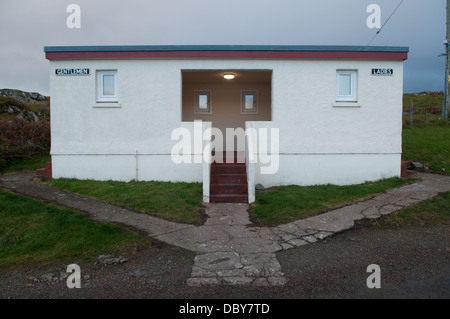 Toiletten Gebäude, Kilchoan, Ardnamurchan, Schottland. Stockfoto