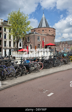 Weinend Turm (Schreierstoren) in Amsterdam, Holland, Niederlande. Stockfoto