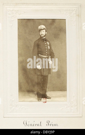 Spanischer general Juan Prim (1814-1870) Stockfoto