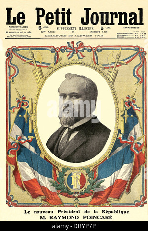 Titelseite der illustrierte Wochenbeilage des "Le Petit Journal", feiert die Wahl von Raymond Poincaré, als neue Pres Stockfoto