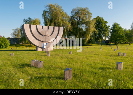 Der jüdische Friedhof, Terezin Memorial, Tschechische Republik Stockfoto