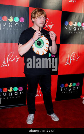 Rupert Grint Rupert Grint beherbergt ein Meet &amp; greet Zuckerfabrik in Paris Hotel und Casino Las Vegas, Nevada - 18.09.11 Stockfoto