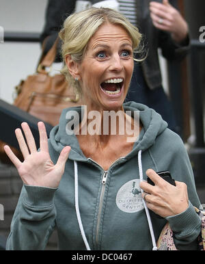 Ulrika Jonsson außerhalb der ITV Studios London, England - 20.09.11 Stockfoto