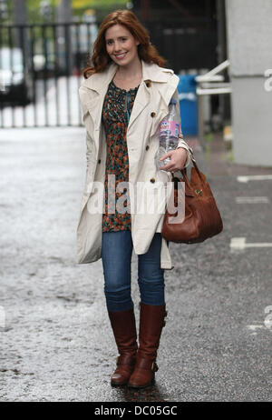 Amy Nuttall im ITV Studios London, England - 21.09.11 Stockfoto