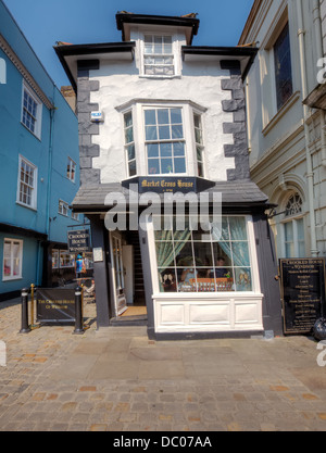 Die berühmte "Crooked House of Windsor", auch bekannt als das Market Cross House. Stockfoto