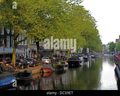 Amsterdam Niederlande Holland Europa Leidseplein Kanal Stockfoto