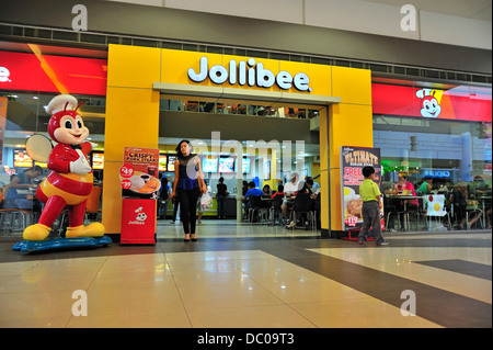 Jollibee Restaurant-Fast Food Outlet SM City Mall Cebu Philippinen Stockfoto