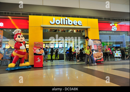 Jollibee Restaurant-Fast Food Outlet SM City Mall Cebu Philippinen Stockfoto