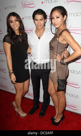 Stewart, Booboo Stewart und Maegan Stewart Macys Pass präsentiert Glamorama 2011 statt im Orpheum Theatre - Ankünfte Los Angeles, Kalifornien - 23.09.11 Stockfoto