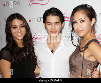 Fivel Stewart, Booboo Stewart und Maegan Stewart Macys Pass präsentiert Glamorama 2011 statt im Orpheum Theatre - Ankünfte Los Angeles, Kalifornien - 23.09.11 Stockfoto