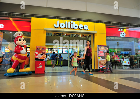 Jollibee Restaurant-Fast Food Outlet SM City Mall Cebu Philippinen Stockfoto