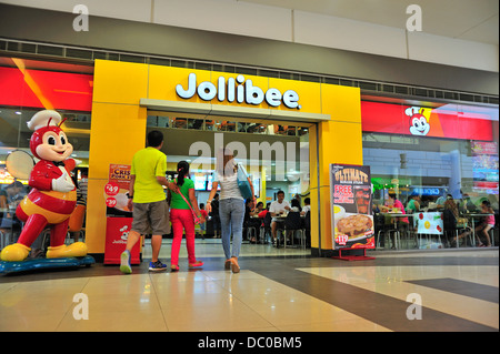 Jollibee Restaurant-Fast Food Outlet SM City Mall Cebu Philippinen Stockfoto