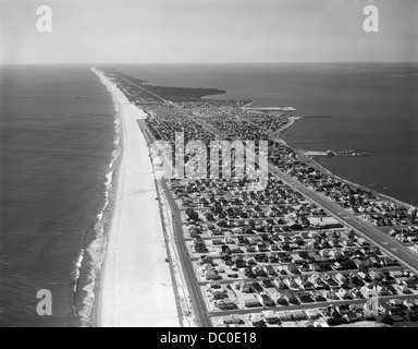 1970S 1980S ANTENNE VON JERSEY SHORE BARNEGAT HALBINSEL BARRIER ISLAND SEEPARK NEW JERSEY USA Stockfoto