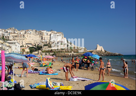 Italien, Latium, Sperlonga, Strand Stockfoto