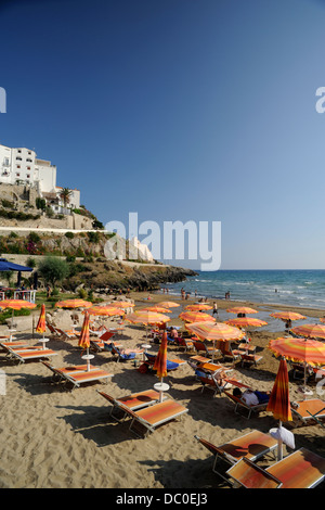 Italien, Latium, Sperlonga, Strand Stockfoto