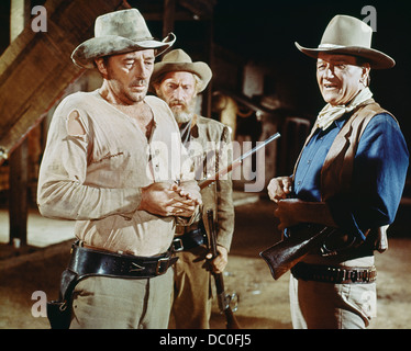 1960S 1966 WESTLICHEN FILM EL DORADO ROBERT MITCHUM, JOHN WAYNE, ARTHUR HUNNICUTT Stockfoto