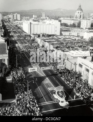 1940S 1950S LUFTBILD TOURNAMENT OF ROSES PARADE PASADENA KALIFORNIEN USA Stockfoto