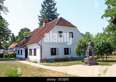 Geburtshaus von Josip Broz Tito, erster Präsident von Jugoslawien in Kumrovec Stockfoto