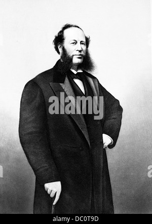 1800 S MID-19TH JAHRHUNDERT STÄNDIGEN PORTRÄT WILLIAM HENRY VANDERBILT SOHN DES MOGUL CORNELILUS VANDERBILT Stockfoto