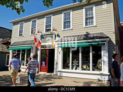 Äußere des Irischen Tee Zimmer im historischen Niagara-On-The-Lake, Ontario, Kanada. Stockfoto