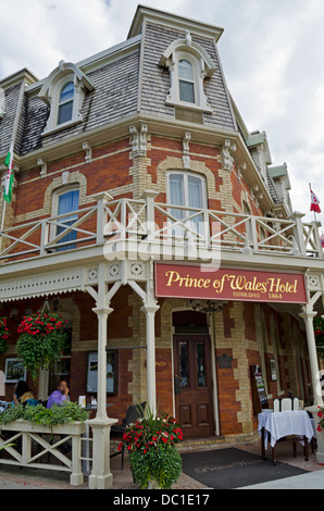 Wunderschöne und historische Prince of Wales Hotel in Niagara-On-The-Lake, ON, Kanada. Stockfoto