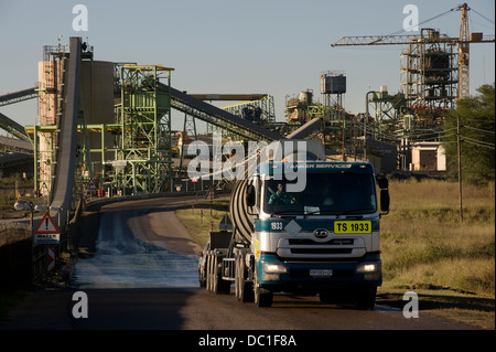 Südafrika 5 bis 7. Mai 2010 Platin Industrie in Südafrika Rustenburg 150 km NW Johnnesburg Mining Operations Kroondal Mine. Stockfoto