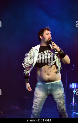 Nick-Helm, Fosters Comedy Award Nominee, Pleasance Pressevorstellung, Edinburgh Fringe 2013 Stockfoto