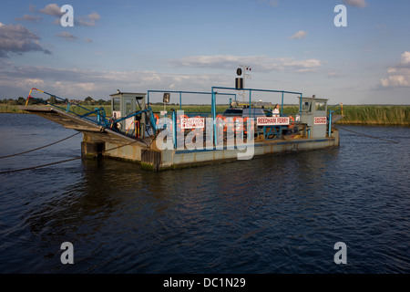 Die Kette Überfahrt Fluß Yare in Reedham auf den Norfolk Broads (weitere Beschriftung in Beschreibung...) Stockfoto