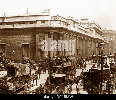 Bank von England London viktorianische Periode Stockfoto